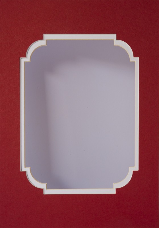 double mount with ornate corn